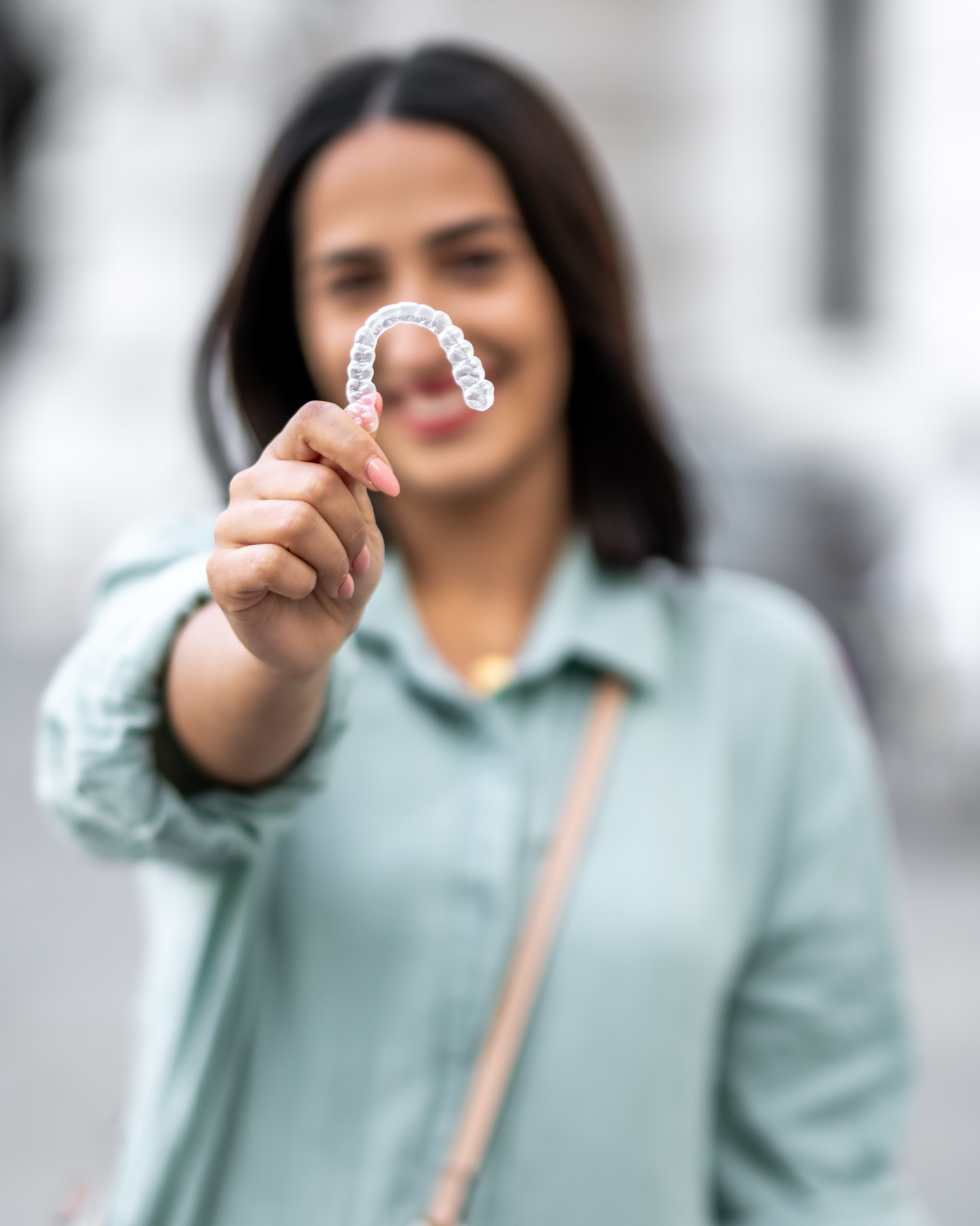 Patient Lisa with invisible braces in Vienna